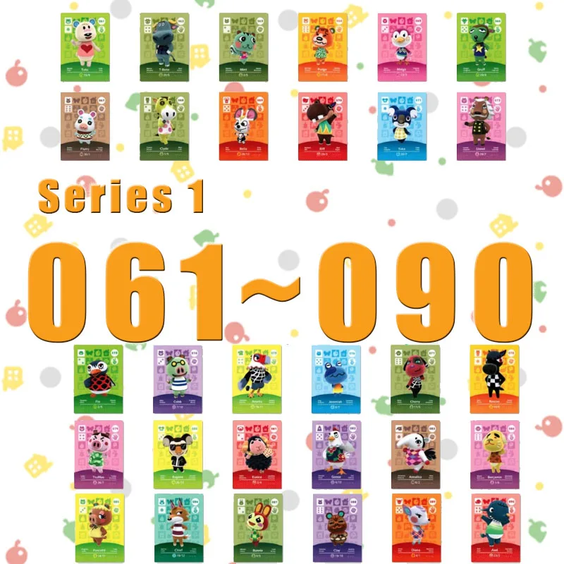 Amiibo Animal Crossing New Horizons Amiibo Card Set Work For NS Switch Games Series 1 (061 to 090)
Amiibo Animal Crossing New Horizons Amiibo Card Set Work For NS Switch Games Series 1 (061 to 090)