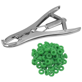 Tail Removal Pigs and Sheep Castration Pliers and 100 Particulate Rubber Ring Castration Device Veterinary Equipment 
Tail Removal Pigs and Sheep Castration Pliers and 100 Particulate Rubber Ring Castration Device Veterinary Equipment