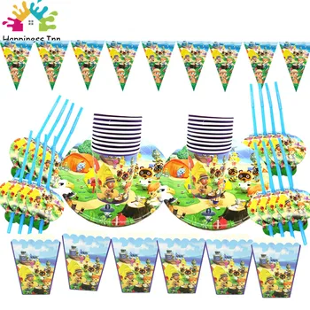 76/91pcs Cartoon Animal Crossing Theme Birthday Party Supplies Paper Cups Plates Popcorn Boxes Banners For Kids Party Decor
76/91pcs Cartoon Animal Crossing Theme Birthday Party Supplies Paper Cups Plates Popcorn Boxes Banners For Kids Party Decor