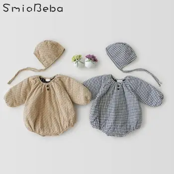 Boys Girls Floral Plaid Rompers Newborn Kids Cotton Baby One-piece Jacket Ins 2019 Winter Denim Bodysuits Short Infant Jumpsuits
Boys Girls Floral Plaid Rompers Newborn Kids Cotton Baby One-piece Jacket Ins 2019 Winter Denim Bodysuits Short Infant Jumpsuits