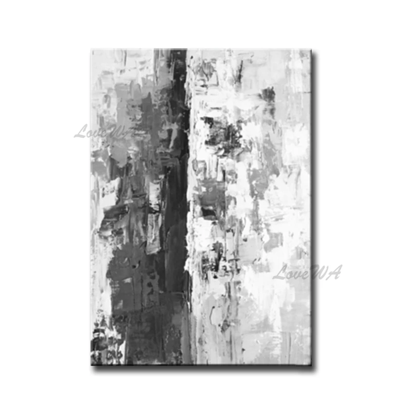 Unframed Abstract Black And White Art 100% Hand Painted Canvas Oil Painting Wall Canvas Paintings Art Home Decor Free Shipping
Unframed Abstract Black And White Art 100% Hand Painted Canvas Oil Painting Wall Canvas Paintings Art Home Decor Free Shipping