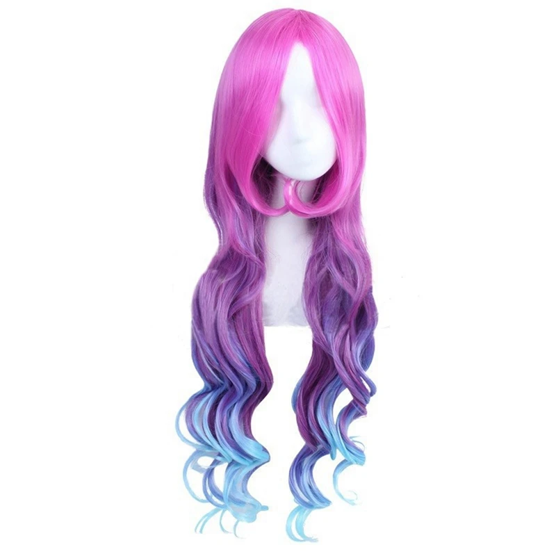 Game LOL Miss Fortune the Bounty Hunter Cosplay 70cm Long Curly Wavy Gradient Multicolor Heat-resistant Hair Wigs for Women
Game LOL Miss Fortune the Bounty Hunter Cosplay 70cm Long Curly Wavy Gradient Multicolor Heat-resistant Hair Wigs for Women