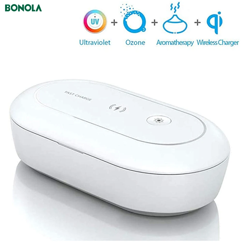 Bonola Multi-Function Qi Wireless Charger For Samsung S20/S10 Cell Phone UV Disinfection Box 10W Wireless Charging For iPhone11 
Bonola Multi-Function Qi Wireless Charger For Samsung S20/S10 Cell Phone UV Disinfection Box 10W Wireless Charging For iPhone11