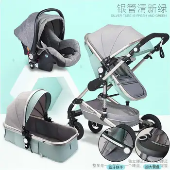 High view baby stroller can sit and lie on the bidirectional multi-function shock absorbent 0-4 year old stroller
High view baby stroller can sit and lie on the bidirectional multi-function shock absorbent 0-4 year old stroller