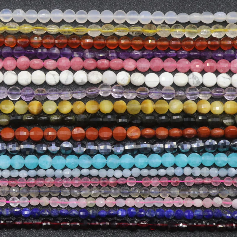 4mm 6mm Natural Semi-precious Faceted Stone Loose Bead Strand Crystal Agate Rose Quartz Bead Flat Round DIY Beads For Neckalce
4mm 6mm Natural Semi-precious Faceted Stone Loose Bead Strand Crystal Agate Rose Quartz Bead Flat Round DIY Beads For Neckalce