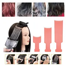 

Hair Comb Elastic Ergonomics Handle Long Professional Hair Coloring Board Brush Comb for Salon