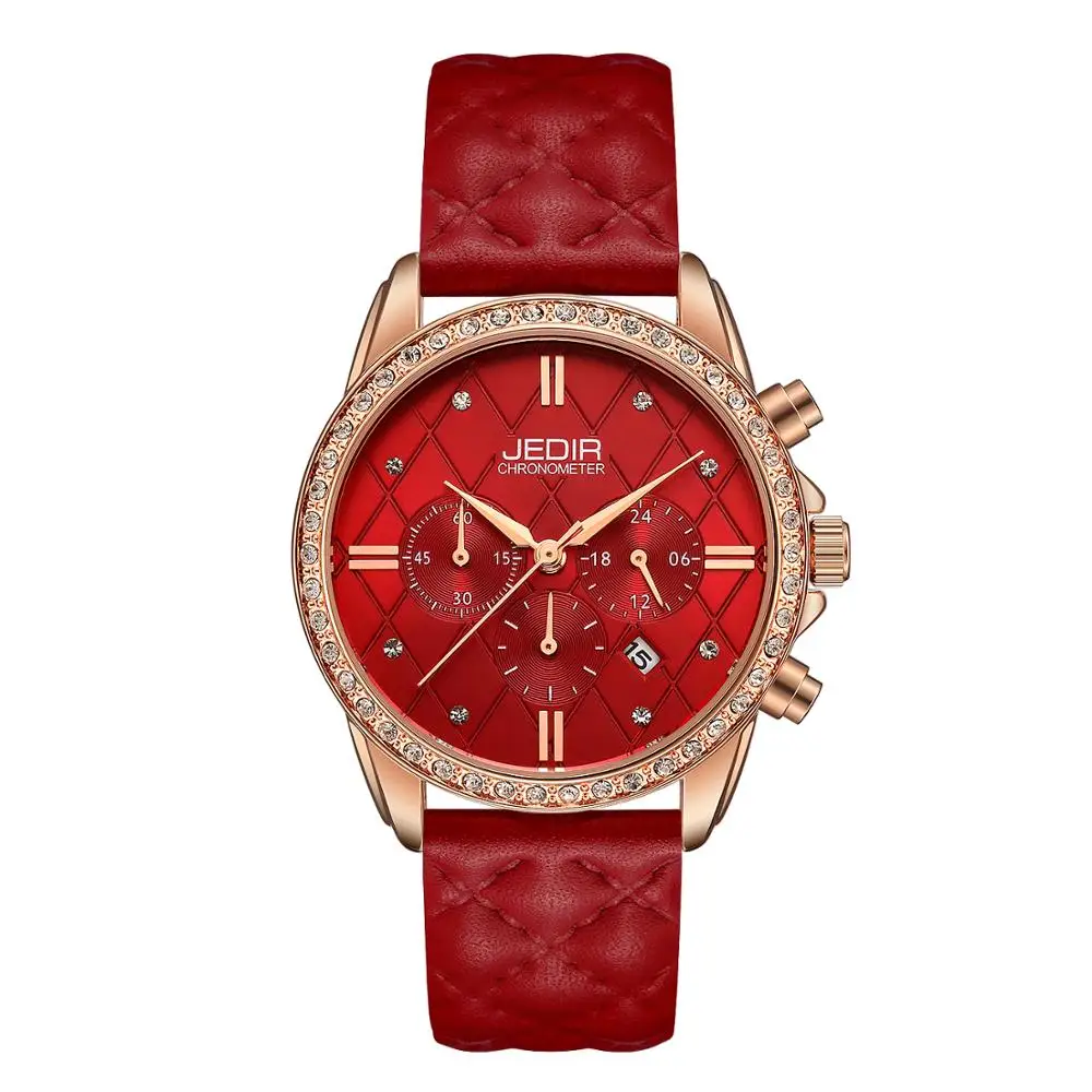 JEDIR Women's Watch Fashion Red Leather Quartz Wrist Watch Relogio Feminino Ladies Watches Casual Female Clock Gift For Women
JEDIR Women's Watch Fashion Red Leather Quartz Wrist Watch Relogio Feminino Ladies Watches Casual Female Clock Gift For Women