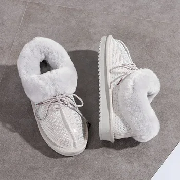 SWONCO Genuine Leather Shoes Woman Snow Boots 2019 Female Plus Velvet Warm Boot Fashion Rhinestone Shoes Anti-slip Ankle Boots
SWONCO Genuine Leather Shoes Woman Snow Boots 2019 Female Plus Velvet Warm Boot Fashion Rhinestone Shoes Anti-slip Ankle Boots