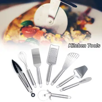 Stainless Steel Kitchen Utensil Set Non-Stick Cooking Gadgets Multifunction Cookware With Butter Scraper
Stainless Steel Kitchen Utensil Set Non-Stick Cooking Gadgets Multifunction Cookware With Butter Scraper