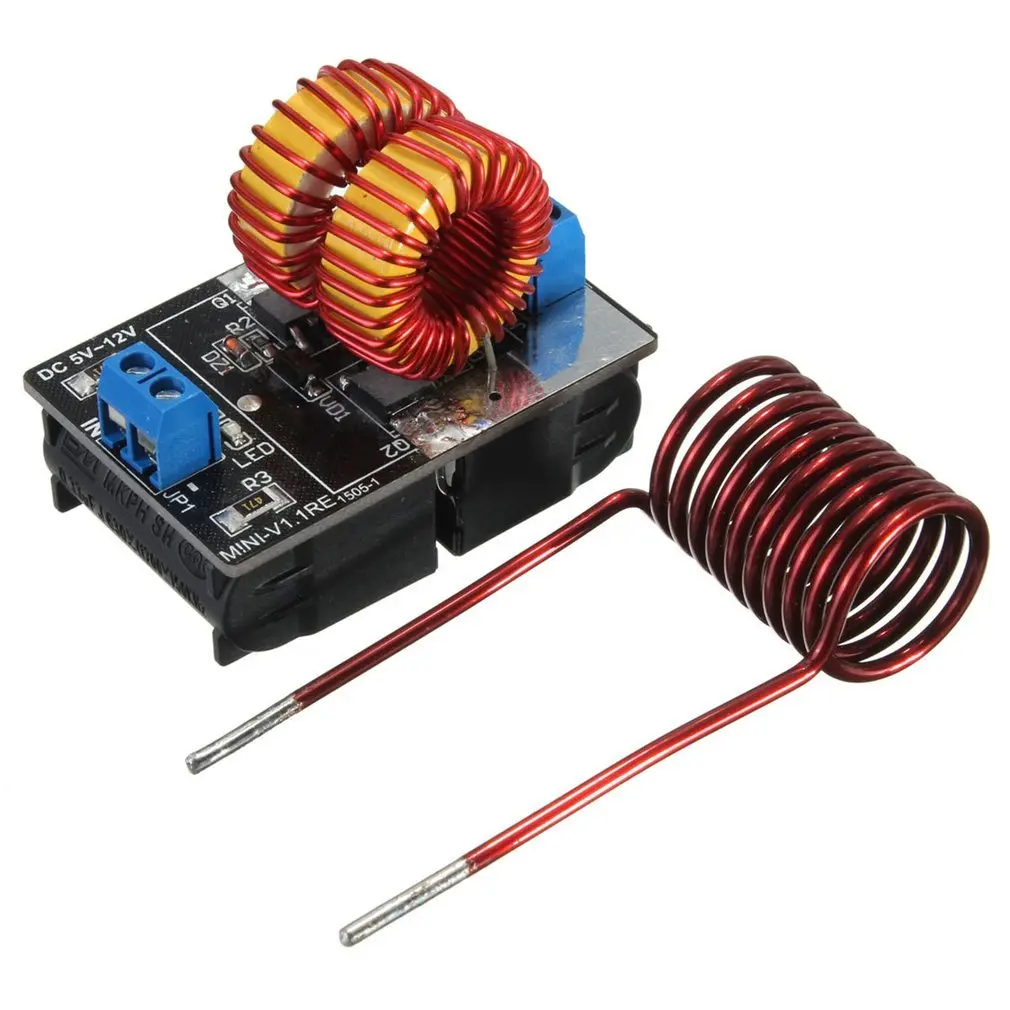 Professional ZVS Low Voltage Induction Heating Power Supply Module 5V-12V 120W Induction Heating board With Coil
Professional ZVS Low Voltage Induction Heating Power Supply Module 5V-12V 120W Induction Heating board With Coil