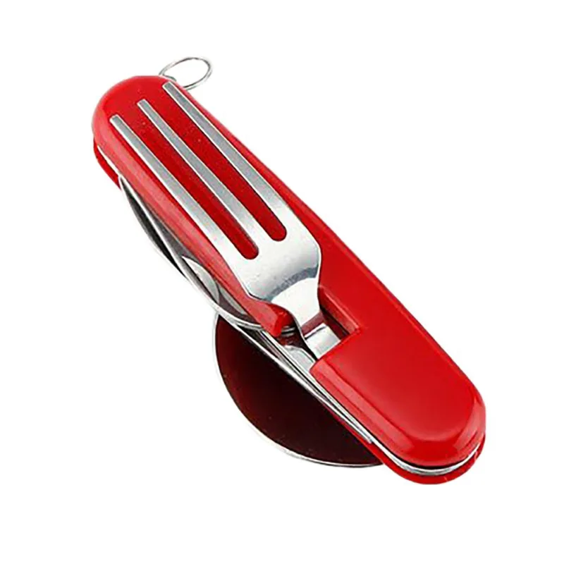 Outdoor Foldable Cutlery (Fork/Spoon/Cutter/Bottle Opener) Camping Utensils Stainless Steel Folding Pocket Kits For Hiking
Outdoor Foldable Cutlery (Fork/Spoon/Cutter/Bottle Opener) Camping Utensils Stainless Steel Folding Pocket Kits For Hiking