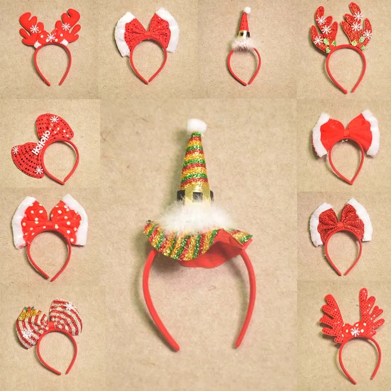 Christmas Bow-knot Head decor merry Christmas Headband Santa unicorn Party Decor Children Adult Hair Band Clasp Head Hoop
Christmas Bow-knot Head decor merry Christmas Headband Santa unicorn Party Decor Children Adult Hair Band Clasp Head Hoop
