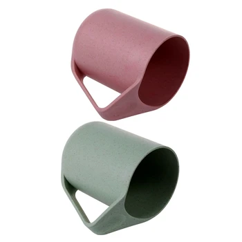 2Pcs Break-Resistant Creative Coffee/Tea Mug Cup Wheat Straw + Food Grage PP Plastic Color:Pink & Green
2Pcs Break-Resistant Creative Coffee/Tea Mug Cup Wheat Straw + Food Grage PP Plastic Color:Pink & Green