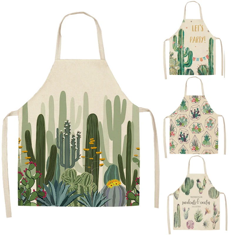 Cactus Pattern Kitchen Apron for Woman Sleeveless Linen Cotton Aprons Home Cooking Baking Bibs Cleaning Tools
Cactus Pattern Kitchen Apron for Woman Sleeveless Linen Cotton Aprons Home Cooking Baking Bibs Cleaning Tools