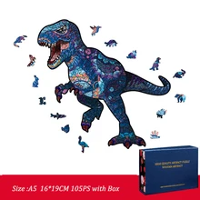 FEOOE 2021 Piece Starting Batch Tyrannosaurus Rex Alien Wooden Animal Puzzle Jigsaw Educational Toys Wooden Baby Toys YSH 
FEOOE 2021 Piece Starting Batch Tyrannosaurus Rex Alien Wooden Animal Puzzle Jigsaw Educational Toys Wooden Baby Toys YSH