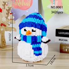 3426 Christmas Snowman DIY Model Magic Building Blocks Christmas Snowman Wearing Scarf Assembled Building Blocks Children's Toys
3426 Christmas Snowman DIY Model Magic Building Blocks Christmas Snowman Wearing Scarf Assembled Building Blocks Children's Toys