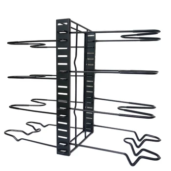 Pan Organizer Rack for Cabinet, Pot Rack with 3 DIY Methods, Adjustable Pot and Pan Organizer with 8 Tiers
Pan Organizer Rack for Cabinet, Pot Rack with 3 DIY Methods, Adjustable Pot and Pan Organizer with 8 Tiers
