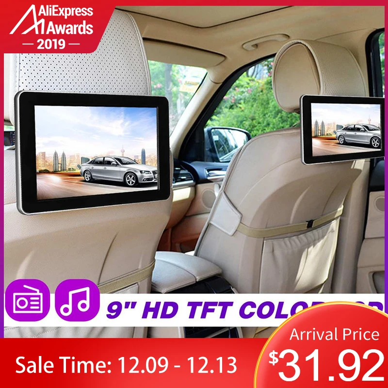 9 Inch Car HD Headrest Audio Monitor TFT Color LCD Display Digital Screen AV Input Radio Support Backup Camera DVD Player
9 Inch Car HD Headrest Audio Monitor TFT Color LCD Display Digital Screen AV Input Radio Support Backup Camera DVD Player