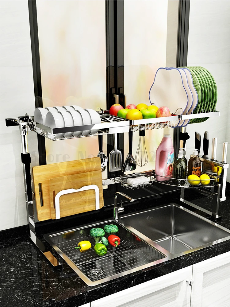 304 Kitchen Stainless Steel Multi-layer Storage Drying Bowl Drain Rack Kitchen Storage Organization Sink Organizer cheap
304 Kitchen Stainless Steel Multi-layer Storage Drying Bowl Drain Rack Kitchen Storage Organization Sink Organizer cheap