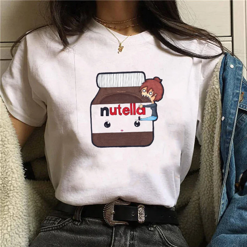 BONJEAN мультяшная женская футболка футболки Одежда Мода Harajuku 90s Топ гранж Ulzzang
