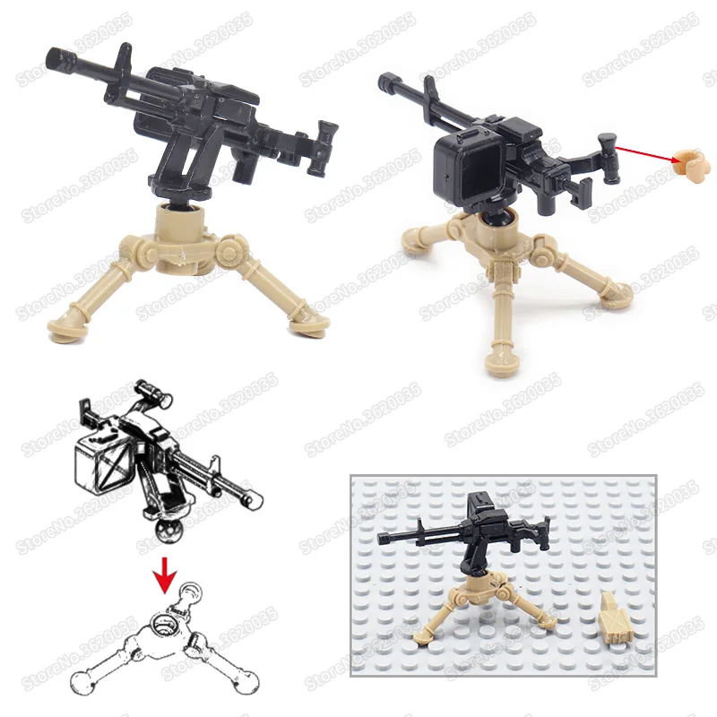 Legoinglys NSV Heavy Machine Gun Military Building Blocks Figures Weapons Assemble Diy WW2 Soldier Moc Child Christmas Gift Toys
Legoinglys NSV Heavy Machine Gun Military Building Blocks Figures Weapons Assemble Diy WW2 Soldier Moc Child Christmas Gift Toys