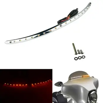 Motorcycle Windshield Trim Turn Signal LED Light Chrome For Harley Touring Electra Glide Street Glide Ultra Limited 2014-2016-18
Motorcycle Windshield Trim Turn Signal LED Light Chrome For Harley Touring Electra Glide Street Glide Ultra Limited 2014-2016-18