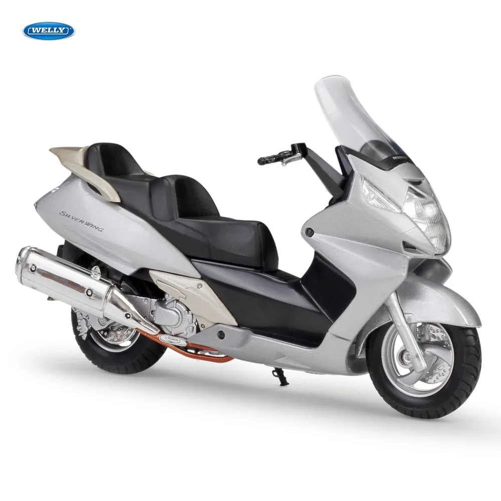 Модель мотоцикла WELLY 1:18 Yamaha YP240DX из сплава под давлением игрушка для детей подарок