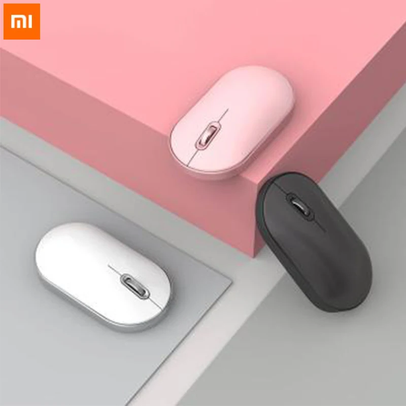 Xiaomi Mijia MIIIW Mate Двухрежимная мышь Air Bluetooth4.0 RF2.4GHz ABS Opto Электронная для компьютерных