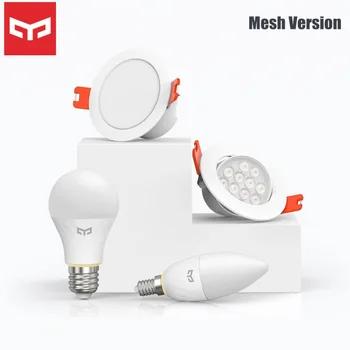 Yeelight 220V Smart Light Kit Ball Candle Bulb Downlight Spotlight Bluetooth Mesh Version Smart Voice Mijia APP Control
Yeelight 220V Smart Light Kit Ball Candle Bulb Downlight Spotlight Bluetooth Mesh Version Smart Voice Mijia APP Control