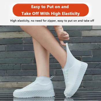 1Pcs Waterproof Shoe Cover Silicone PVC Material Unisex Shoes Protectors Rain Boots for Indoor Outdoor Rainy Days
1Pcs Waterproof Shoe Cover Silicone PVC Material Unisex Shoes Protectors Rain Boots for Indoor Outdoor Rainy Days