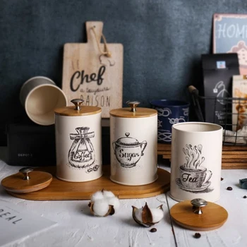 3 Pieces Metal Canisters Set Dry Food Storage Container for Kitchen Counter, Tea Sugar Coffee Canister 
3 Pieces Metal Canisters Set Dry Food Storage Container for Kitchen Counter, Tea Sugar Coffee Canister