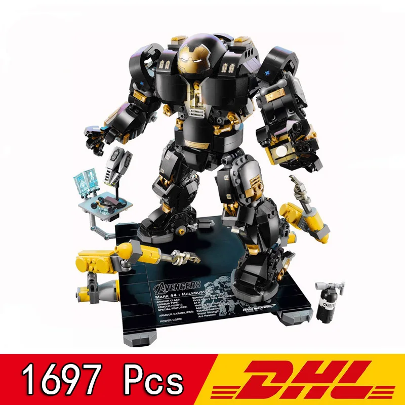 Clone Legoeds 76105 The Avengers Iron Man Black Anti-Hulk Battlegear Model 7142 1697Pcs Building Blocks Kid Christmas Gift
Clone Legoeds 76105 The Avengers Iron Man Black Anti-Hulk Battlegear Model 7142 1697Pcs Building Blocks Kid Christmas Gift