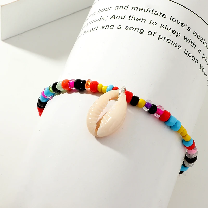 Bohemian Natural Sea Shell Beads Anklets Women Fashion Pendant Colourful Ethnic Beach Jewelry Chic Girls Round Alloy Link Chain
Bohemian Natural Sea Shell Beads Anklets Women Fashion Pendant Colourful Ethnic Beach Jewelry Chic Girls Round Alloy Link Chain