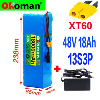 48V battery 13s3p 18Ah battery pack 1000W high power battery Ebike electric bicycle BMS with xt60 plug + charger
48V battery 13s3p 18Ah battery pack 1000W high power battery Ebike electric bicycle BMS with xt60 plug + charger