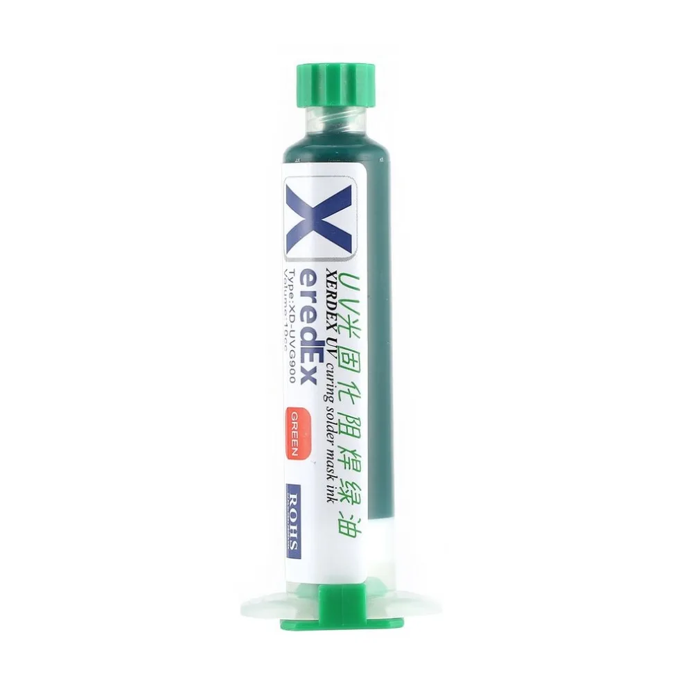 XEREDEX 10ML UV Solder Mask BGA PCB Paint Prevent Soldering Paste Flux Corrosive Curing Solder Protective Mask Ink
XEREDEX 10ML UV Solder Mask BGA PCB Paint Prevent Soldering Paste Flux Corrosive Curing Solder Protective Mask Ink
