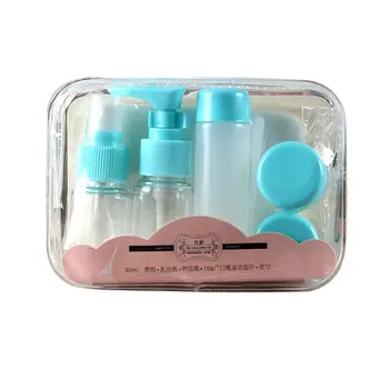 7Pcs/set Plastic Transparent Refillable Bottles Mini Makeup Lotion Perfume Spray Bottle Cream Container Empty Travel Accessories
7Pcs/set Plastic Transparent Refillable Bottles Mini Makeup Lotion Perfume Spray Bottle Cream Container Empty Travel Accessories