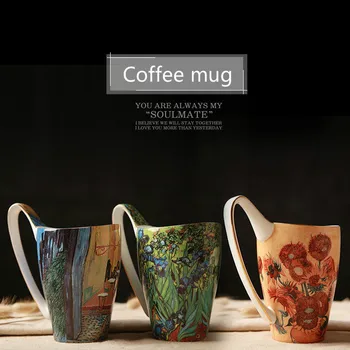 Van Gogh Painted Ceramic Mug Super Large Capacity Coffee Mug Bone China Lovers Pair Personality Creative Bone China Water Cup
Van Gogh Painted Ceramic Mug Super Large Capacity Coffee Mug Bone China Lovers Pair Personality Creative Bone China Water Cup