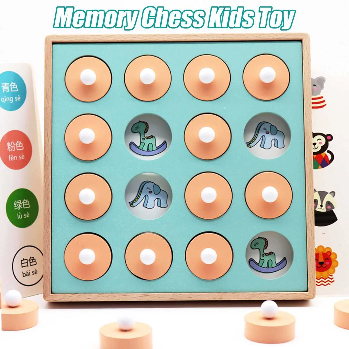Kids Child Wooden Puzzle Game Toys Memory Chess Teaching Model Montessori Educational Developmental Color Cognitive Ability Toy
Kids Child Wooden Puzzle Game Toys Memory Chess Teaching Model Montessori Educational Developmental Color Cognitive Ability Toy