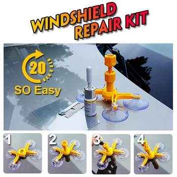Professional Quality Windshield Repair Kit Glass Corrector Set Crack Repairing for Car Vehicle BJStore
Professional Quality Windshield Repair Kit Glass Corrector Set Crack Repairing for Car Vehicle BJStore