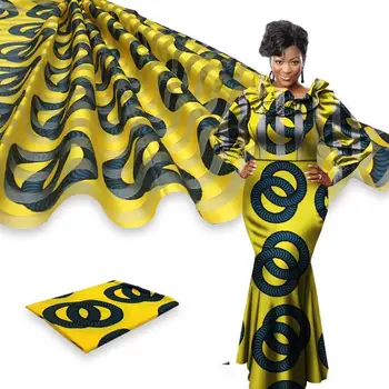 100% Satin Silk Prints Fabric Soft and Beautiful Satin Wax High Quality 4+2 yards African Fabric for Party Dress Y200417-32
100% Satin Silk Prints Fabric Soft and Beautiful Satin Wax High Quality 4+2 yards African Fabric for Party Dress Y200417-32