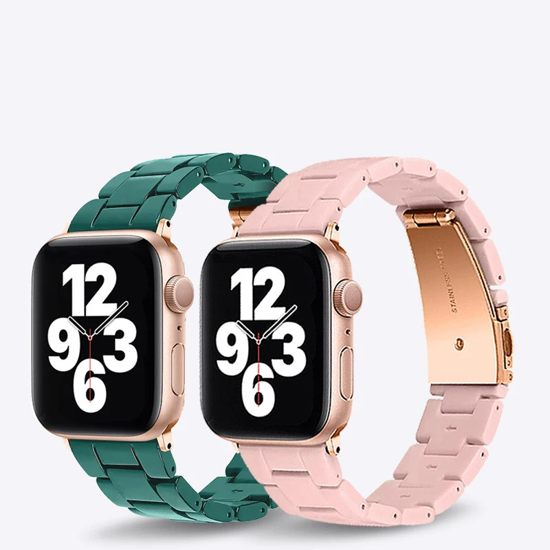 Браслет для apple watch 44 мм 40 38 42 модный браслет с имитацией каучука умных часов iwatch