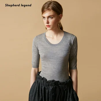 Shepherd Legend Summer Pure Wool Round Neck Women's Sexy Tops Good Women Fashion Popular New Top Cropped T-shirt For Girl
Shepherd Legend Summer Pure Wool Round Neck Women's Sexy Tops Good Women Fashion Popular New Top Cropped T-shirt For Girl