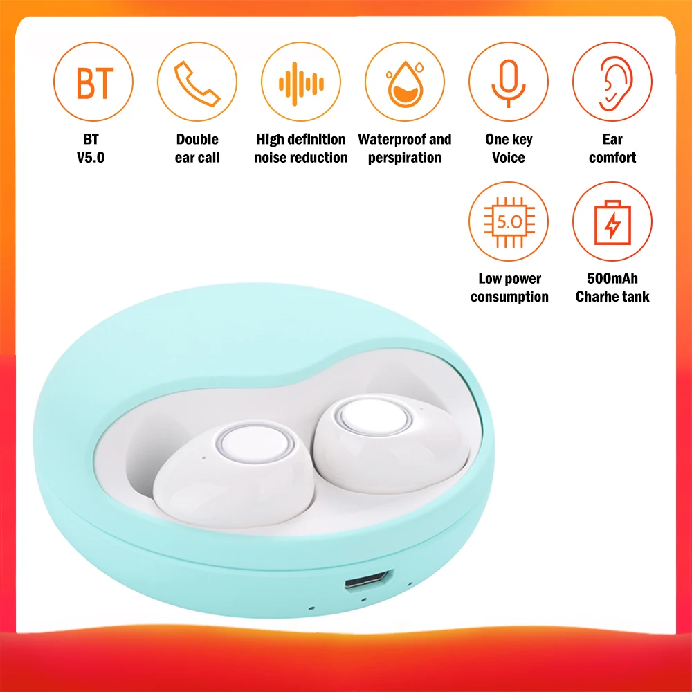 TWS K10 беспроводные мини наушники Bluetooth 5 0 стереонаушники спортивные игровая