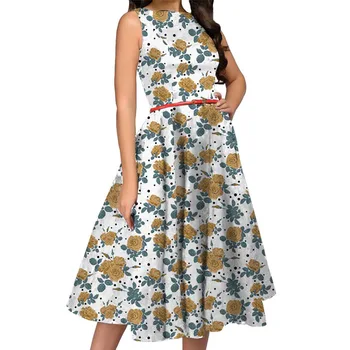 2020 Women's Floral Sleeveless Elegant Casual Dresses Vestidos Mujer Women Chiffon Boho Dress
2020 Women's Floral Sleeveless Elegant Casual Dresses Vestidos Mujer Women Chiffon Boho Dress