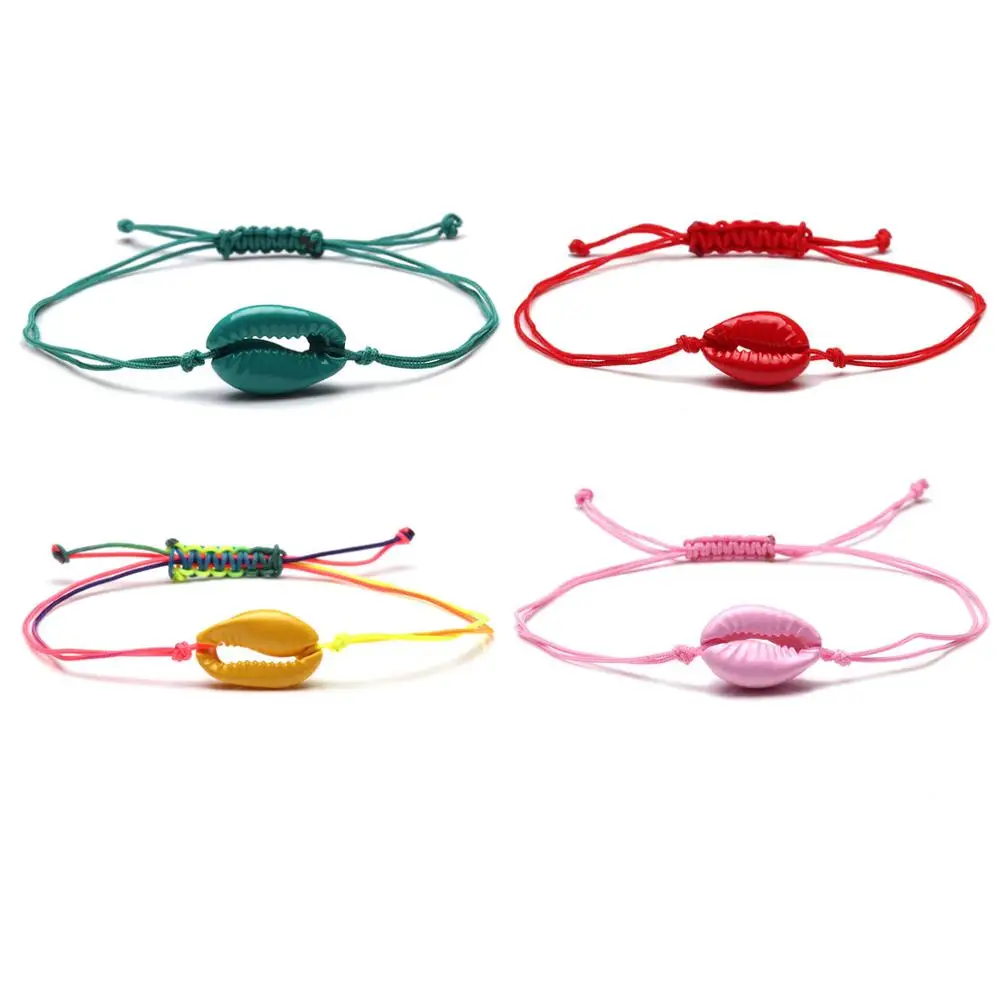 Multicolored Cowrie Seashell Friendship Bracelet Women Men Simple Green Red Black Shells Adjustable Summer Beach Surf Jewelry
Multicolored Cowrie Seashell Friendship Bracelet Women Men Simple Green Red Black Shells Adjustable Summer Beach Surf Jewelry
