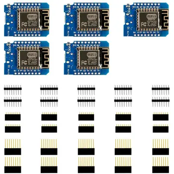5 Pcs D1 Mini Version NodeMcu Lua WIFI Based on ESP8266 Development Board MINI D1
5 Pcs D1 Mini Version NodeMcu Lua WIFI Based on ESP8266 Development Board MINI D1