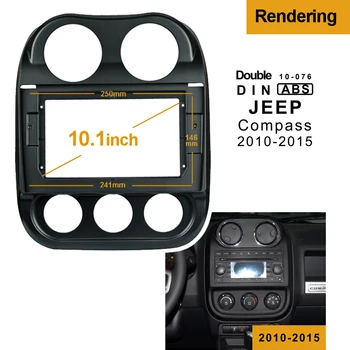 2/1DIN Car CD DVD Frame Audio Fitting Adaptor Dash Trim Facia Panel 10.1inch For JEEP COMPASS 2010-2015 Double Din Radio Player
2/1DIN Car CD DVD Frame Audio Fitting Adaptor Dash Trim Facia Panel 10.1inch For JEEP COMPASS 2010-2015 Double Din Radio Player