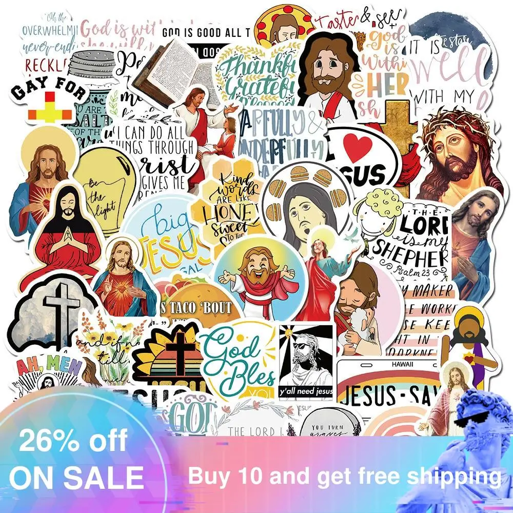 50pcs Jesus Christians Believe In Famous Sayings Word Stickers for Styling Motorcycle Phone Laptop Case Children TOY Sticker
50pcs Jesus Christians Believe In Famous Sayings Word Stickers for Styling Motorcycle Phone Laptop Case Children TOY Sticker