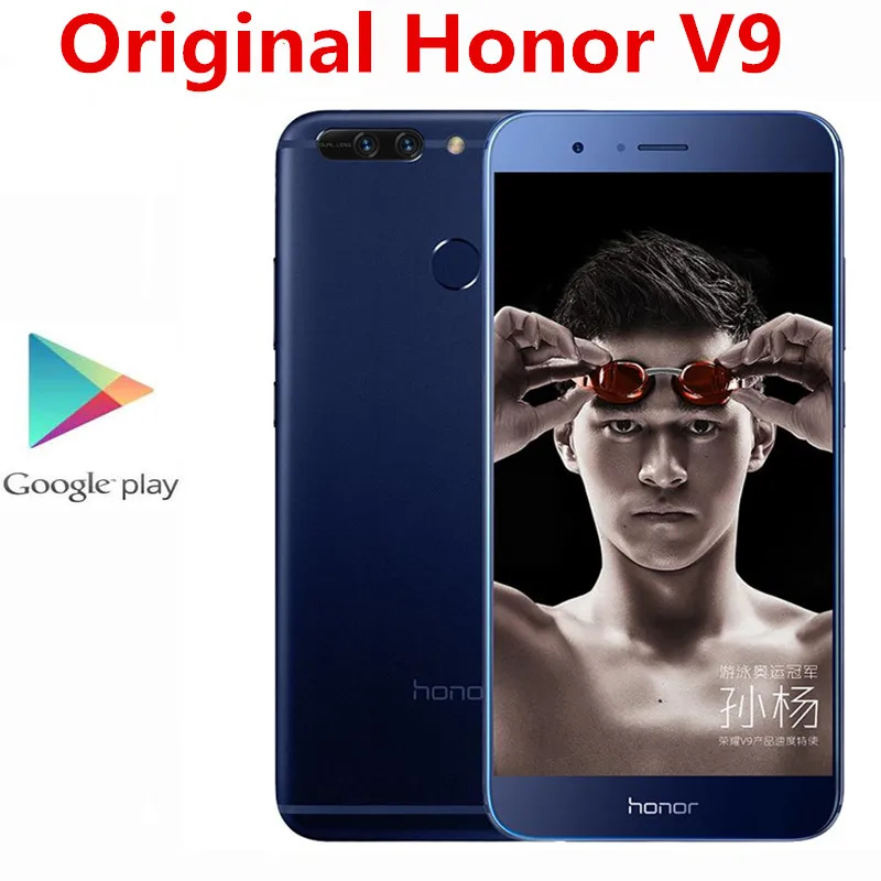 Оригинальный Honor V9 8 Pro 4G LTE Φ 960 Мп + 5 7 2560 МП Kirin 1440 сканер отпечатка пальца 128 дюйма x 6