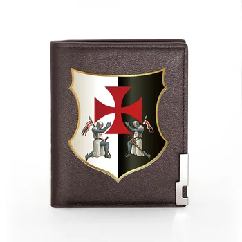Classic Retro Knights Templar Shield Printing Brown Leather Wallet Fashion Men And Women Credit Card Holder Short Purse
Classic Retro Knights Templar Shield Printing Brown Leather Wallet Fashion Men And Women Credit Card Holder Short Purse